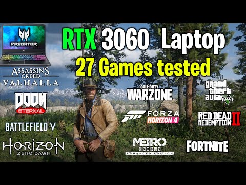 Acer Predator Helios 300  RTX 3060 + i7 11th gen 11800H - 16GB RAM - Test in 27 Games in 2021
