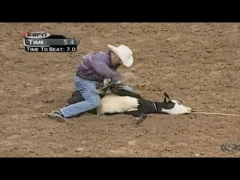 Cody Ohl NFR Arena Record - (6.5 secs) ESPN broadcast