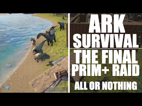 THE FINAL PRIMITIVE RAID - THE END OF THE SERVER WAR - ARK SURVIVAL RAID - (xbox official pvp)