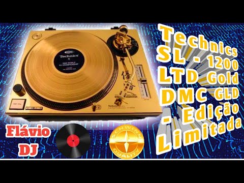 Technics SL - 1200 LTD Gold DMC GLD Edição Limitada mk2 picape mix toca disco direct drive FlavioDJ