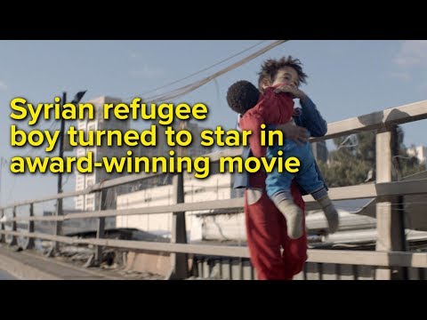 Syrian refugee boy turned to star in award-winning movie
