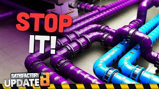 STOP Building Pipes & Belts WRONG! in Satisfactory