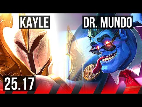 KAYLE vs DR. MUNDO (TOP) | EUNE Master | 25.17