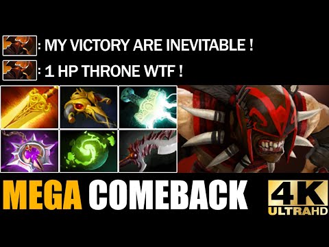 Radiance Bloodseeker VS Mega Creeps Crazy 1 Hp Throne Comeback Dota 2 Pro Rank Gameplay