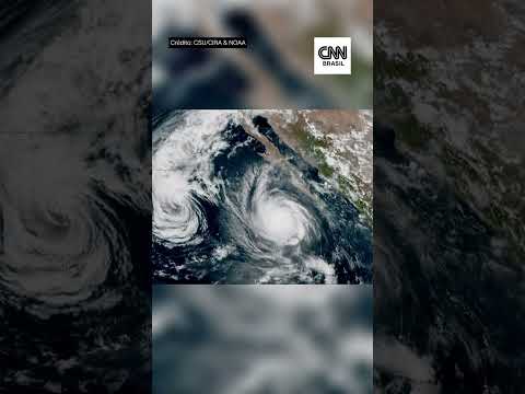 Furacão de quase 300 km/h na costa do México é visto do espaço