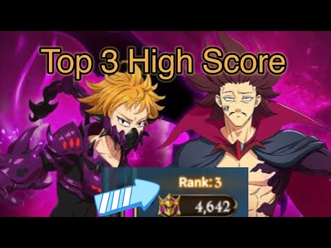 Top 3 High Score Final Boss Derieri And Monspeet Hell 7DS The Seven Deadly Sins Grand Cross SDSGC
