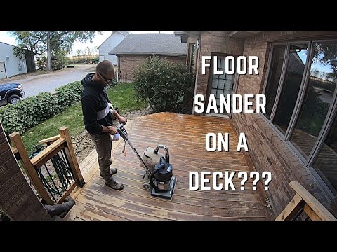 How to Sand a deck/ Quick & Easy