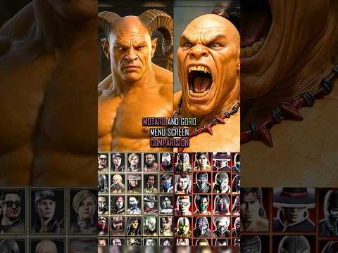 Motaro and Goro Character Selection in  Mk9 , MkX and Mk1 Khaos Reigns #mortalkombat1havik
