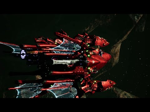 Skalgrim Mod 2021: Eldanesh - Aeldari Corsairs vs Space Marines - Battlefleet Gothic Armada 2
