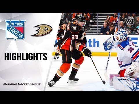 NHL Highlights | Rangers @ Ducks 12/14/19