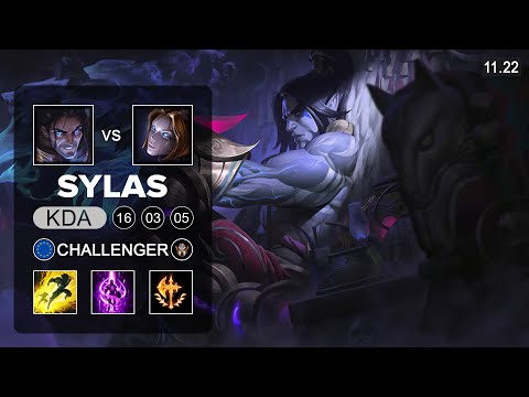 EDG Scout Sylas Mid vs Orianna - EUW Challenger - Season 11 Patch 11.22