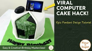 The Viral Style: I Made a COMPUTER CAKE! 💻 Realistic Laptop & Circuit Design Masterclass
