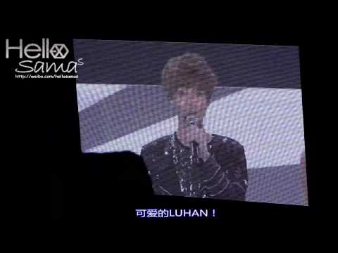 Fancam 120805 Exo 's introduction @ SM Town in Tokyo