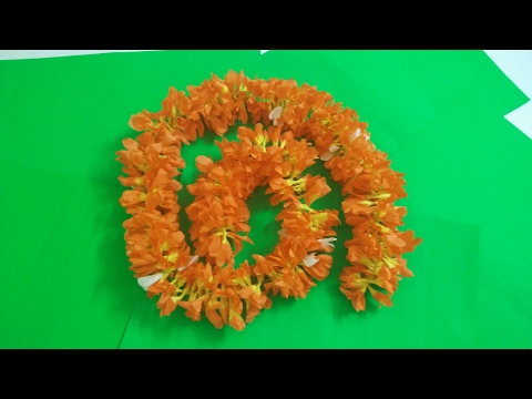 How to make tissue paper firecracker (kanakambaram) flowers garland