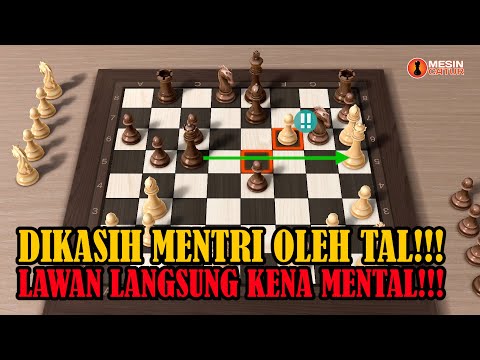 SERANGAN SUPER BRUTAL MIKHAIL TAL!!! | Mikhail Tal VS Rudolf Teschner (1957)