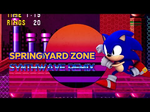 Sonic The Hedgehog Spring Yard Zone Synthwave Remix