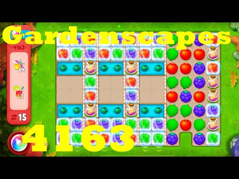 Gardenscapes Level 4163 HD Walkthrough | 3 - match game | gameplay | android | ios | GameGo Game