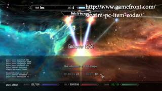 Skyrim(PC) cheat code walk through! (item,speed,carry,and other cheats!)