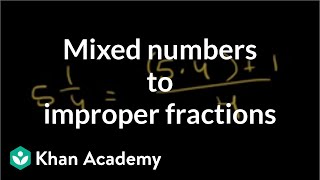 Converting Mixed Numbers to Improper Fractions