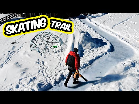 Making a Backyard Skating Trail