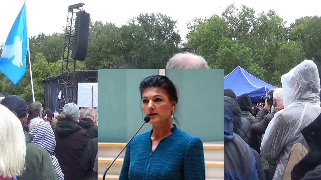 Sahra Wagenknecht BSW - Nein zu Krieg und Hochrüstung - Kundgebung Berlin Großer Stern