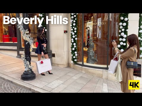 Stylish Women & Beverly Hills Glamour 🌴 Rodeo Drive Walk 4K