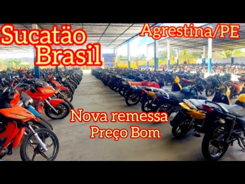 FEIRÃO DE MOTOS em AGRESTINA PE NOVA REMESSA MOTOS BOAS e baratas