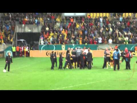 SpVgg Greuther Fürth - SG Dynamo Dresden, Einlauf der Teams