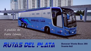 Busscar Vissta Buss 360 | Scania 6x2 | Rutas Del Plata | PBSR
