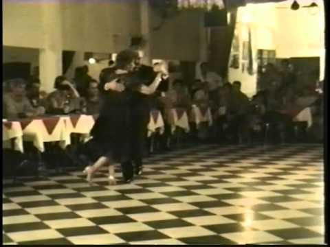 Cathy Funes  and  Carlos Funes  are  dancing  to  the  tango  "  Gallo Ciego  "