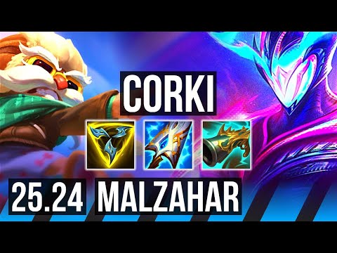 CORKI vs MALZAHAR (MID) | EUW Master | 25.24