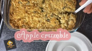 Healthy Apple Crumble recipe//don’t peel the apple skin👍🏽