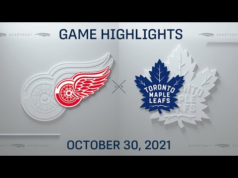 NHL Highlights | Red Wings vs. Maple Leafs - Oct. 30, 2021