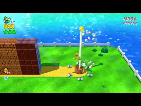 Super Mario 3D World (Switch) 5-5 Speedrun - Time: 16 (Former WR)
