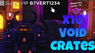 Opening 10 Void Crates! | Survive the killer