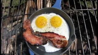Cooking eggs over a fire!  (Vlog #2)
