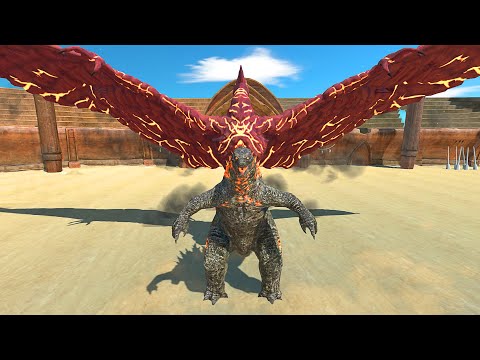 GODZILLA 2021 VS RODAN AT THE ARENA - Animal Revolt Battle Simulator