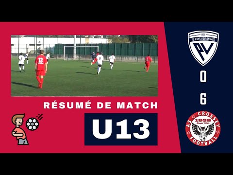 #U13 | FC PAYS VOIRONNAIS - AS CROSSEY (0-6) - Résumé du match
