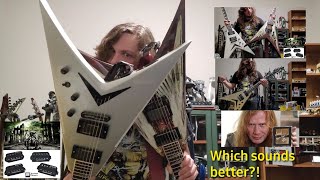 Video thumbnail for Dave Mustaine Thrash Factor and Livewire pickup comparison by ClanOfHouseCats