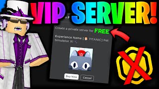 How To Get FREE PRIVATE SERVER In ANY Roblox Game! - *FAST* Tutorial