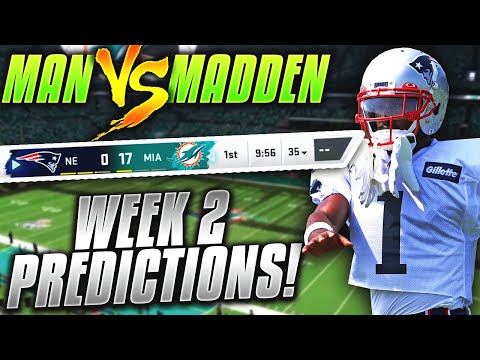 Predicting Every NFL Week 2 Winner... CAN AB MAKE AN IMMEDIATE IMPACT? | Man vs Madden 2019