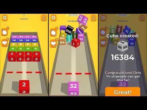 Chain cube 2048 3D Gameplay High Score
