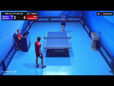 10:20 Maksym Deineha - Petro Pidleteichuk 01.08.2023 TT Euro.Cup Ukraine Master. Table 3