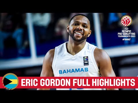 Eric Gordon | Bahamas  | Full Highlights from FIBA Olympic Pre-Qualif. Tournament 2023 Argentina