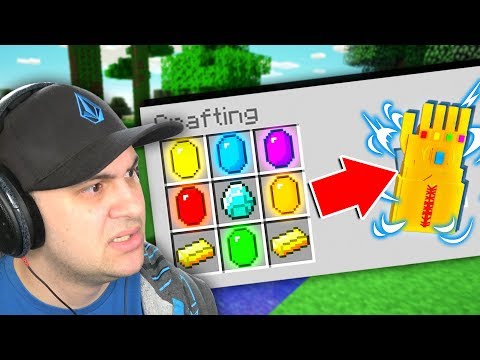 HOW TO CRAFT THE INFINITY GAUNTLET IN MINECRAFT! *CAUTION: Overpowered*