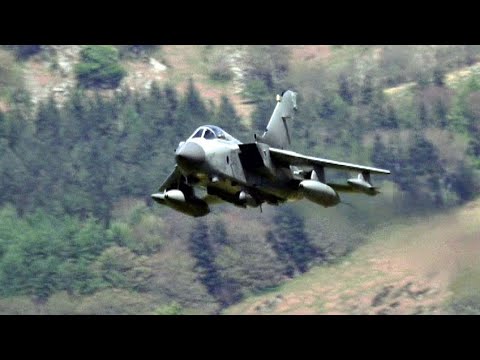 🌪 Low Level RAF Tornado Jets Blasting Through The Mach Loop Wales