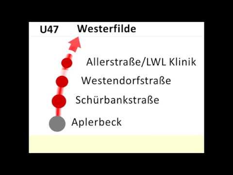 DSW21 Ansagen U47 Aplerbeck - Westerfilde