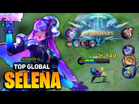 Selena Support Legendary Gameplay [ Top Global Selena Best Build ] By ᴀᴍʙᴇʀ☆ - Mobile Legends