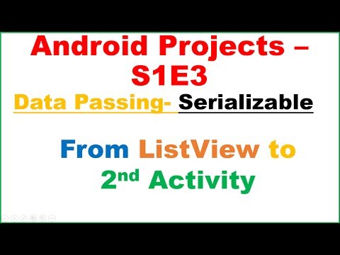 Android Development S1E3 : Data Passing - ListView To ListView [Serializeable]
