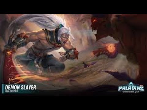 paladins demon slayer skin game play